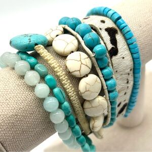 Victoria Emerson Tuquoise Blue Beaded Bracelet